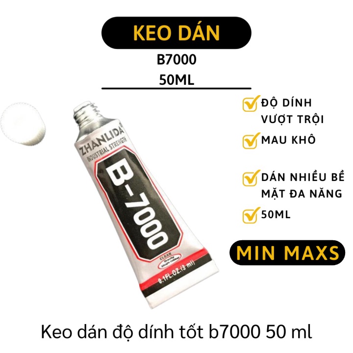 Keo Dán Trang Sức - Keo B-7000 Đính Đá, Pha Lê Lên Dây Da, Kẹp Tóc, Ốp Lưng 5776 [MINMAXS]