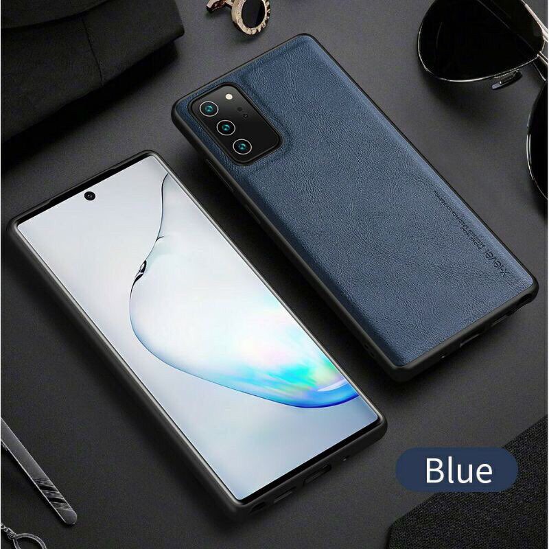 Ốp lưng X-level da cho Samsung Note 20/ Note 20 Ultra/ Note 20 Ultra 5G viền TPU chống sốc