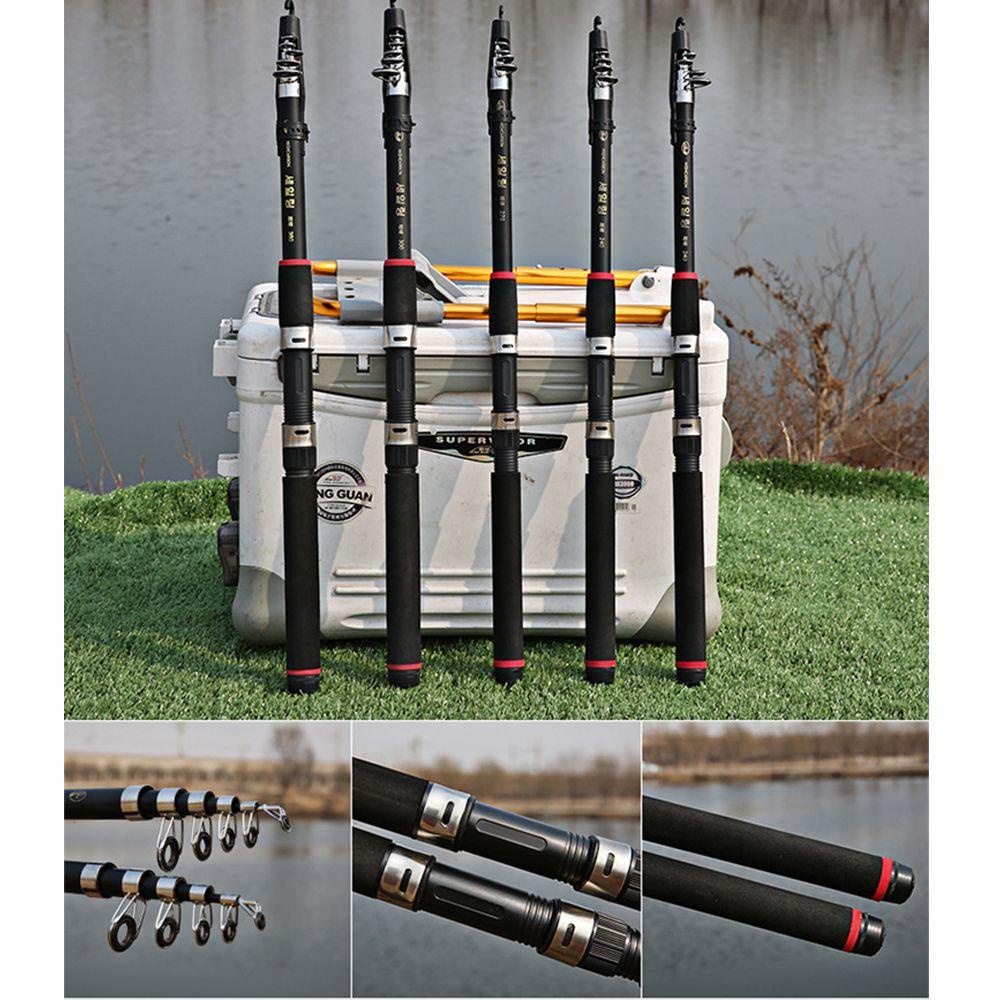 MUVAKO Cần Câu Cá 1.8m 2.1m 2.4m 2.7m 3m 3.6m 4.5m Có Thể Thu Gọn Tiện Dụng