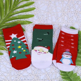 SET 3 ĐÔI TẤT NOEL LEN CHO BÉ ẤM ÁP SIÊU ĐẸP CÓ CHỐNG TRƯỢT