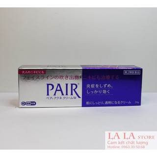 [ Tuýp 24g ] Kem Ngừa Mụn Pair Acne Care Cream W Ngừa Mụn Số 1 Nhật Bản