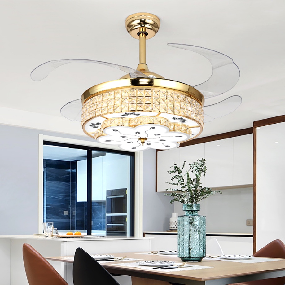 Quạt trần, quạt trần đèn 380 phong cách hiện đại 6 cấp gió kèm khiển phù hợp trang trí phòng (Bảo hành động cơ 10 năm)
