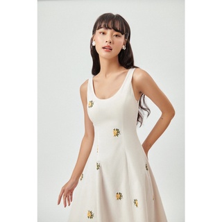 Đầm dài dáng xòe hở lưng Open Back Midi Dress (Daisy) - DEVONS STUDIO