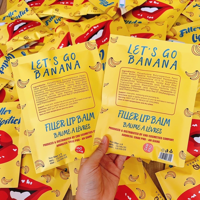 Son khử thâm collagen son chuối Filler Lipstick tặng kèm son kem | BigBuy360 - bigbuy360.vn