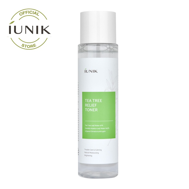 Nước cân bằng dành cho da mụn IUNIK Tea Tree Relief Toner 200ml