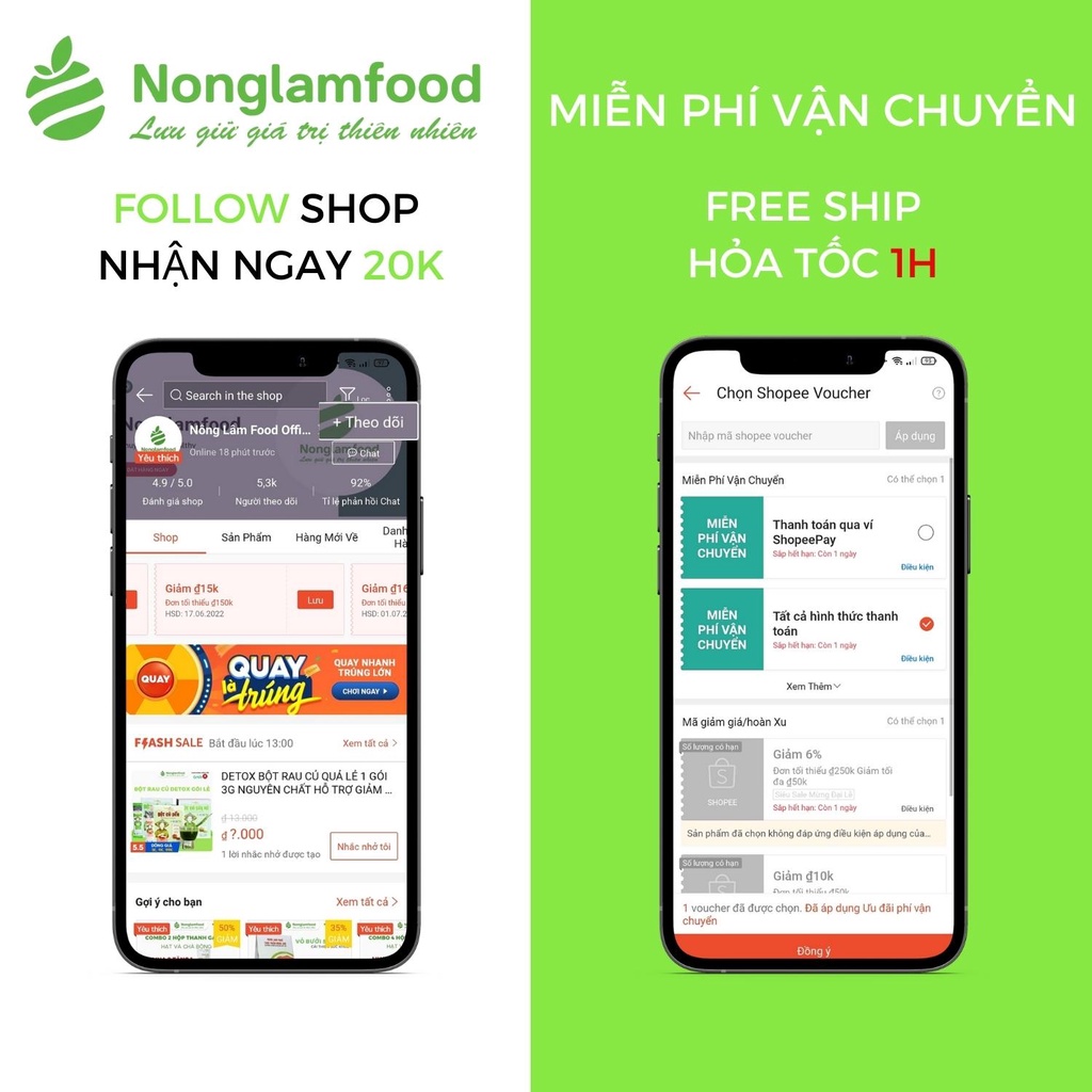 Thanh gạo lứt ngũ cốc hạt và chà bông Nông Lâm Food hộp 8 thanh dinh dưỡng hỗ trợ giảm cân ăn kiêng hiệu quả.ho