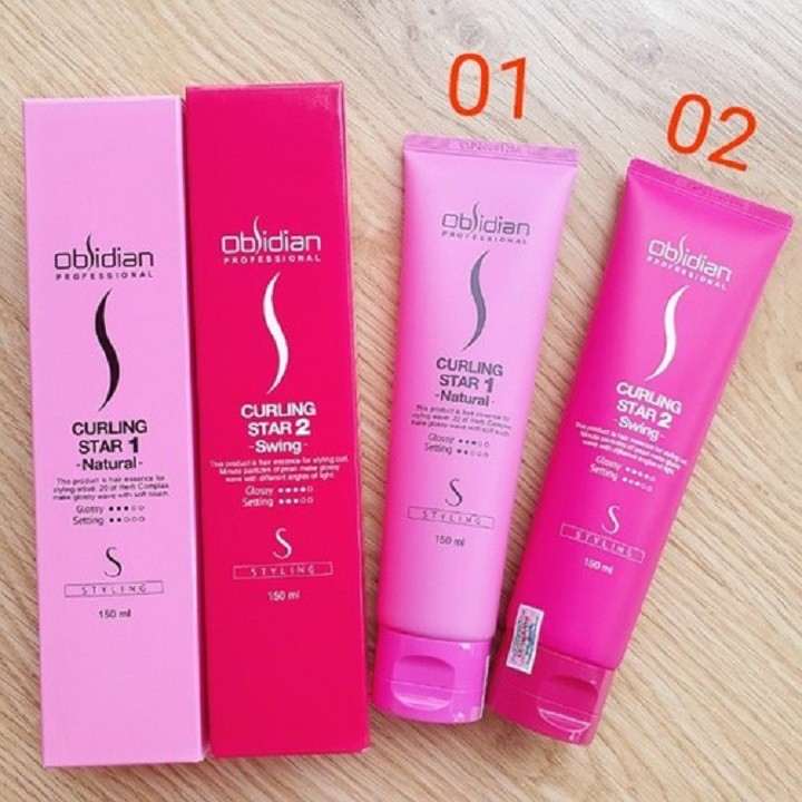 Combo Gel Tạo Kiểu Tóc Uốn Xoăn Bồng Bềnh và Gel Tạo Kiểu Tóc Uốn Xoăn Tự Nhiên Obsidian Curling Star