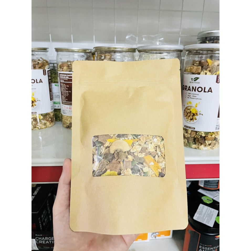 Granola Ngũ Cốc Ăn Kiêng Siêu Hạt - Giảm Cân, Ăn Vặt, Bữa Phụ Tiện Lợi