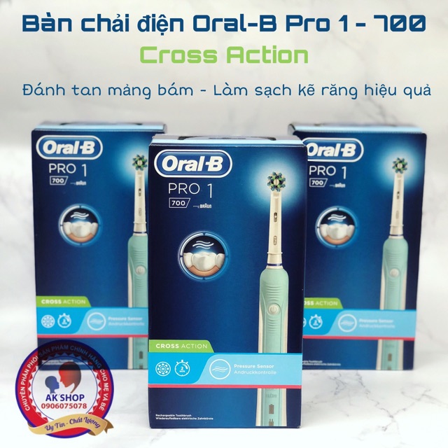 Bàn chải điện Pro 1 700 Oral-b hàng chính hãng made in Germany