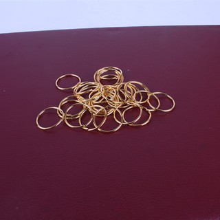 Set 100 vòng bện tóc màu vàng/bạc