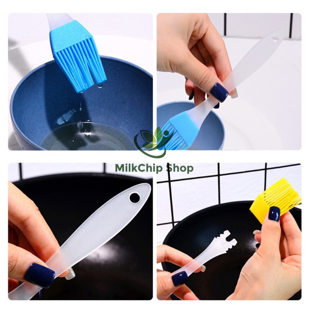 Cọ chổi Silicon quét bơ dầu, mặt bánh loại 16.5 -25.5 cm (giao màu ngẫu nhiên ...