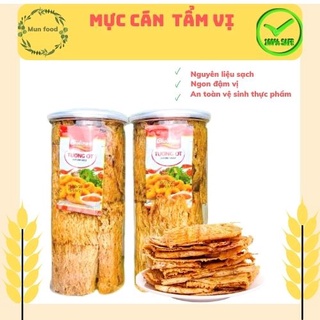 Mực cán tẩm gia vị cay - loại 1- hũ pet 250gr - ngon đậm vị