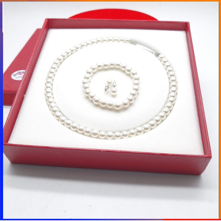 Dây chuyền vòng cổ Choker nữ ngọc trai nhân tạo cao cấp