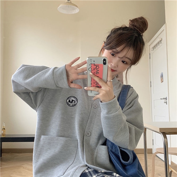 Áo Khoác Bóng Chày Vải Mỏng Thiết Kế Dễ Thương Giản Dị Dành Cho Nữ