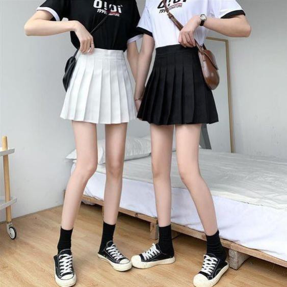 Chân váy xoè xếp ly tennis skirt  - chân váy ngắn xếp li xòe tennis skirt màu trắng, màu đen, màu nâu .  ྇  ྇