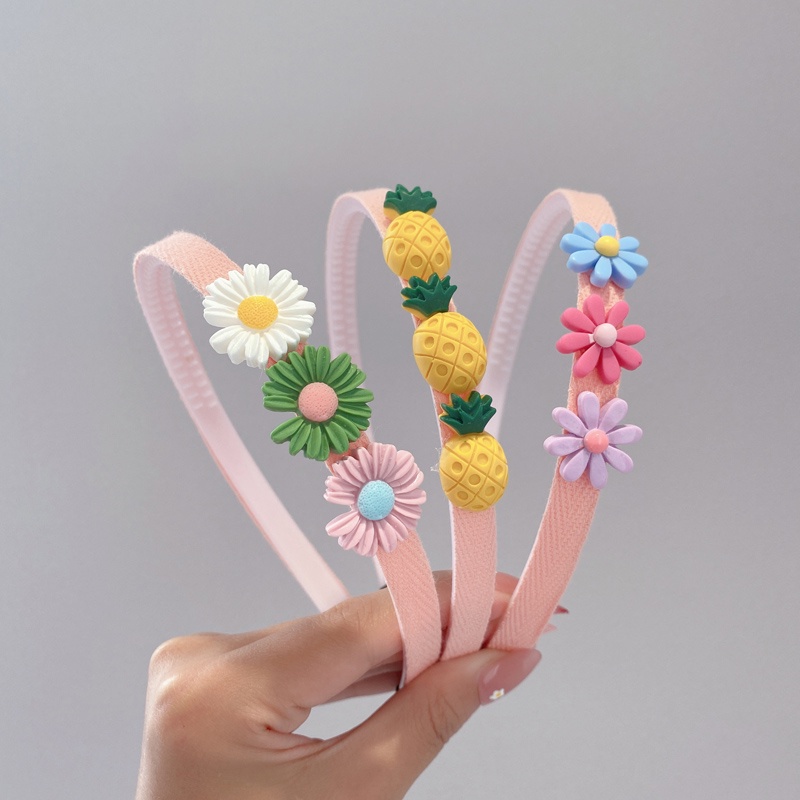 Cài tóc họa tiết hoa cúc phong cách Hàn Quốc dễ thương cho bé gái