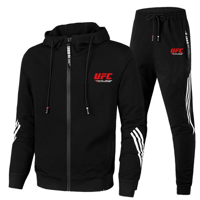 Set Đồ Thể Thao Nam Có Nón Họa Tiết Kẻ Sọc UFC 2022
