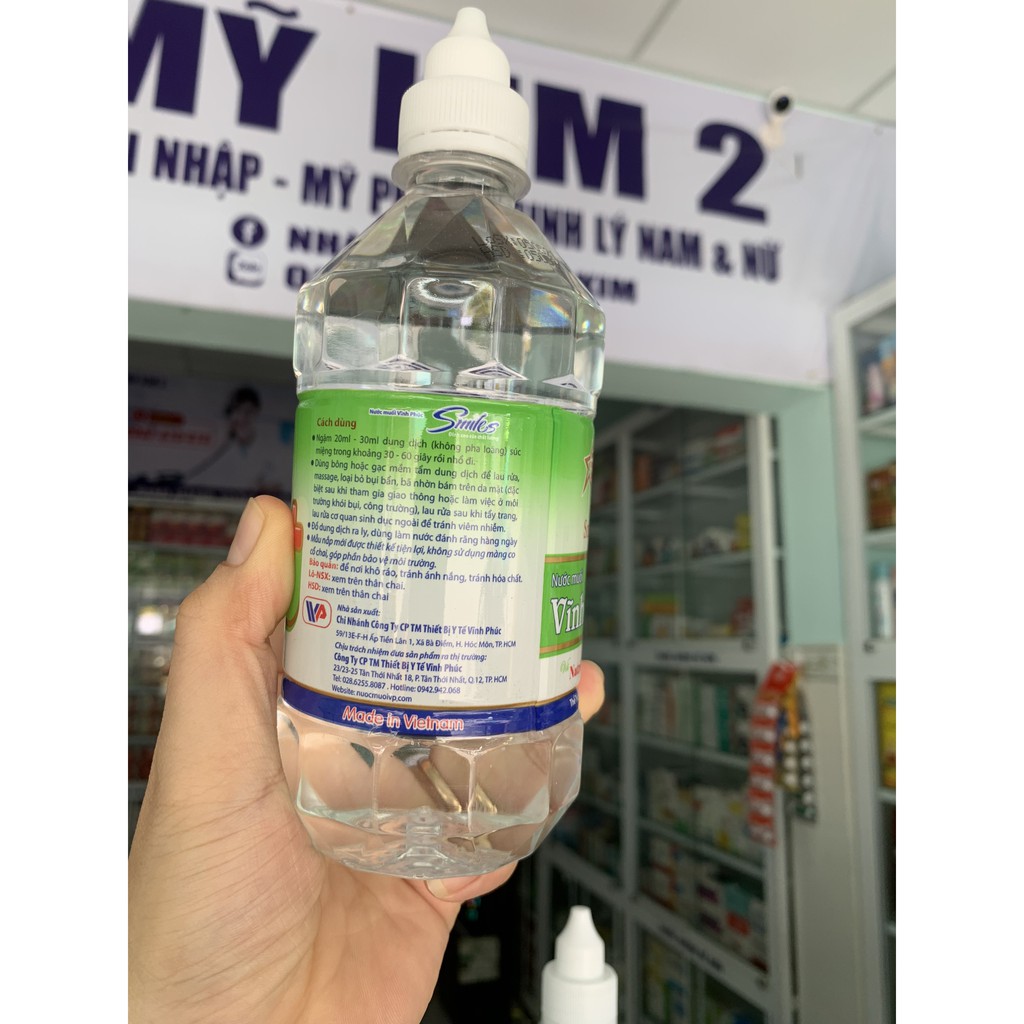 Nước muối sinh lý cửu long 500- 1000ml thùng- Nhà Thuốc Mỹ Kim