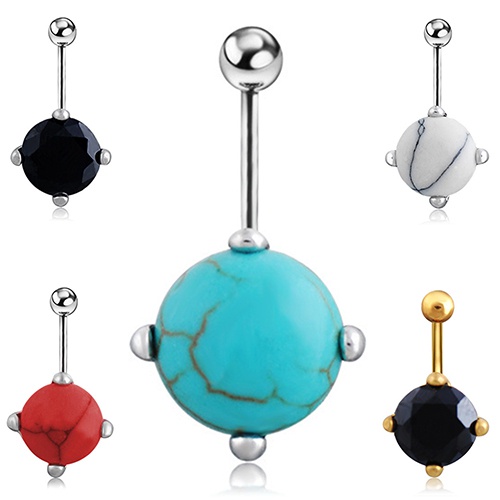 Khuyên rốn mạ bạc kiểu dáng thời trang