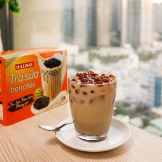 Trà sữa trân châu Hillway hộp 5 gói + Gói trân châu kèm theo