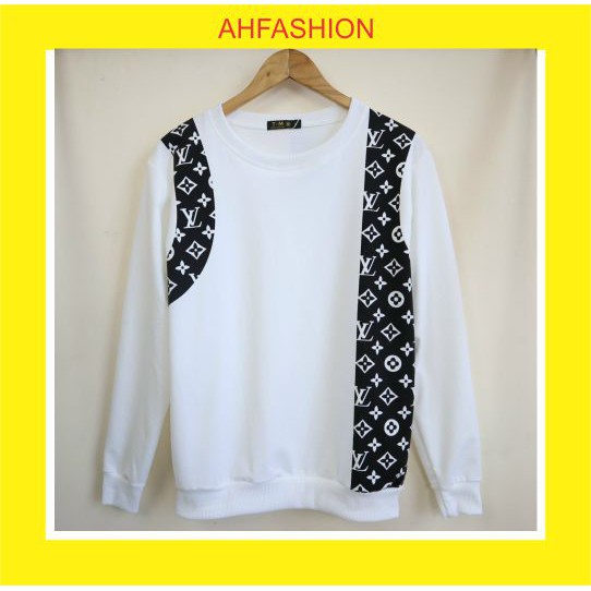 Áo nỉ nam nữ dài tay cổ tròn thu đông họa tiết cao cấp mẫu mới nhất AHFASHION | BigBuy360 - bigbuy360.vn