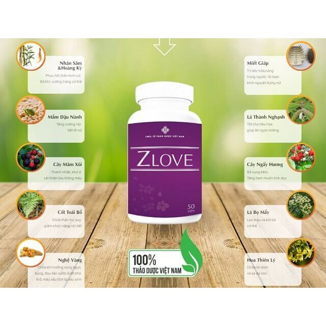 Viên Uống Zlove Se Khít Vùng Kín Hộp 50 Viên