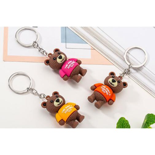 MÓC KHOÁ CHÚ GẤU THIS IS NOT A KOSCHINO TOY NHIỀU MÀU CỰC DỄ THƯƠNG