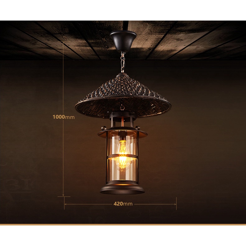 Đèn treo thả trần trang trí quầy bar, quán cafe,nhà hàng phong cách retro cổ điển sang trọng.