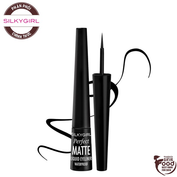 Bút Kẻ Mắt Nước Siêu Lì, Chống Lem Silkygirl Perfect Matte Liquid Eyeliner Waterproof 2,5ml