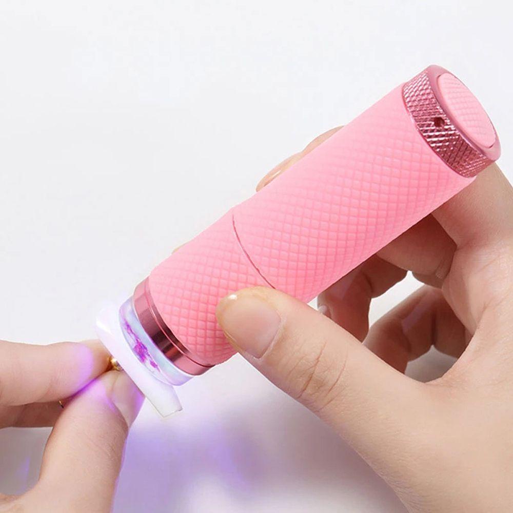 Đèn Hong Khô Móng Gel UV 9 Bóng LED Bằng Silicone Nhanh Khô Dành Cho Nữ