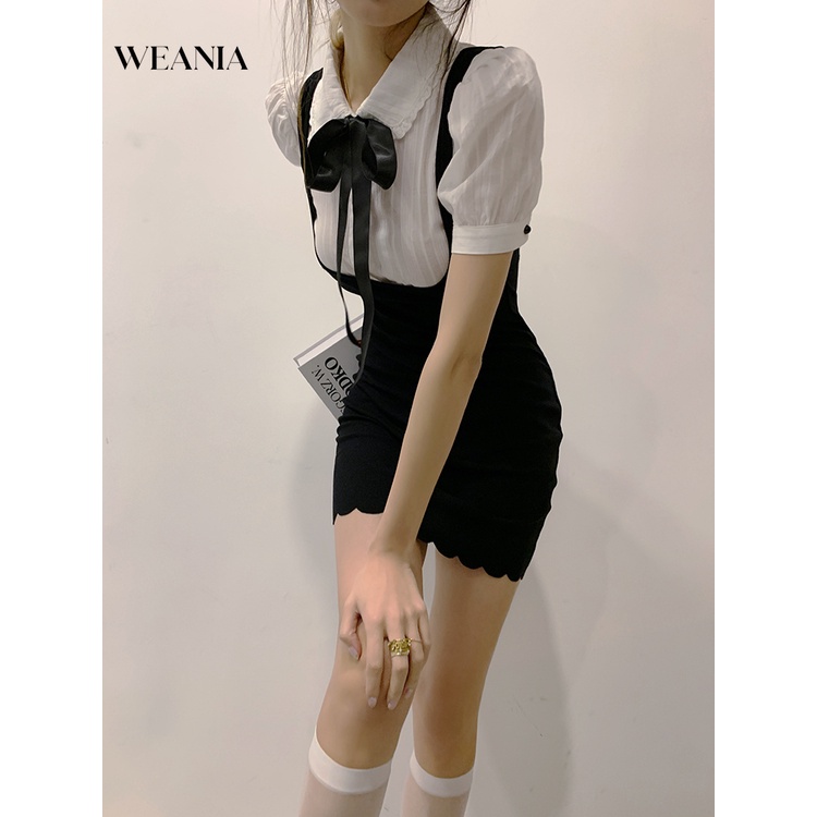 Đầm Tay Ngắn Cổ Polo Xếp Ly Cột Dây Thời Trang Trẻ Trung Cho Nữ