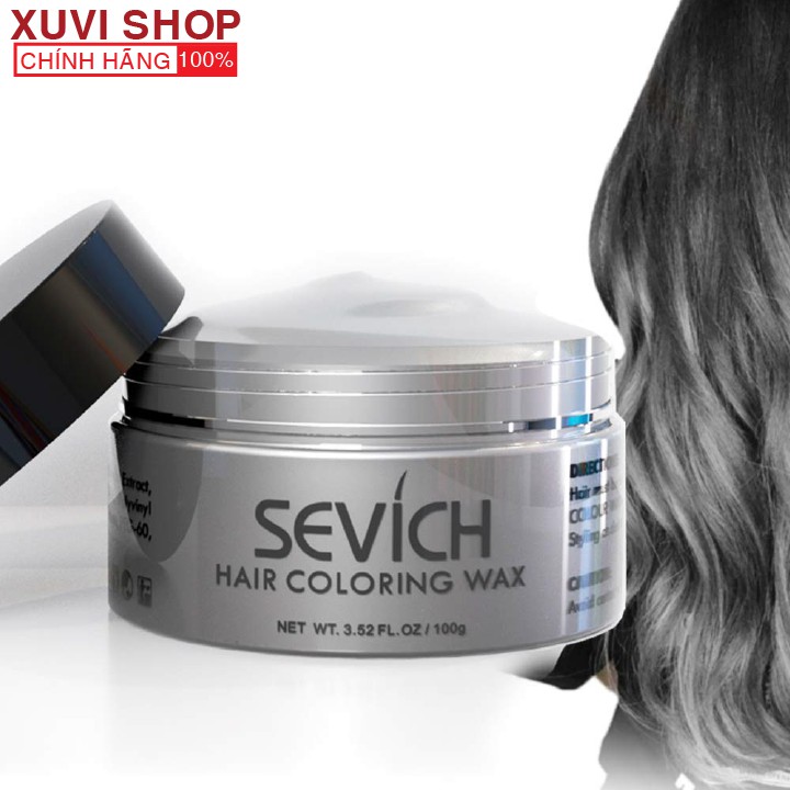 Sáp Vuốt Nhuộm Tóc Màu Xám Khói SEVICH 120g Chính Hãng Đổi Màu Tạm Thời - XUVI SHOP