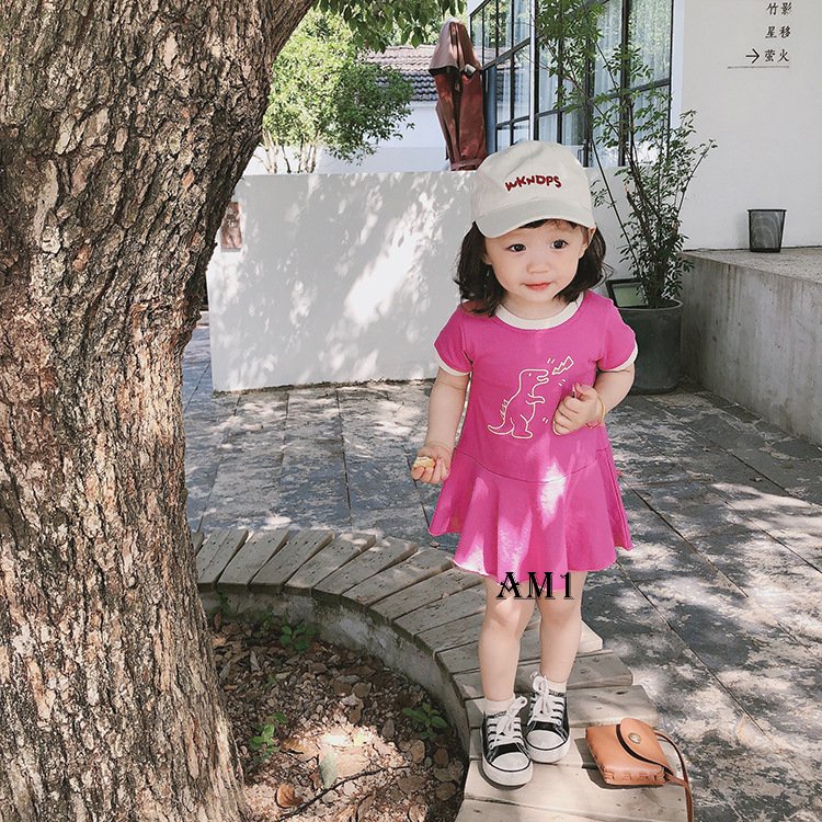 (8-18kg) Váy bé gái AM944 - đầm bé gái in hình cho bé TTR337