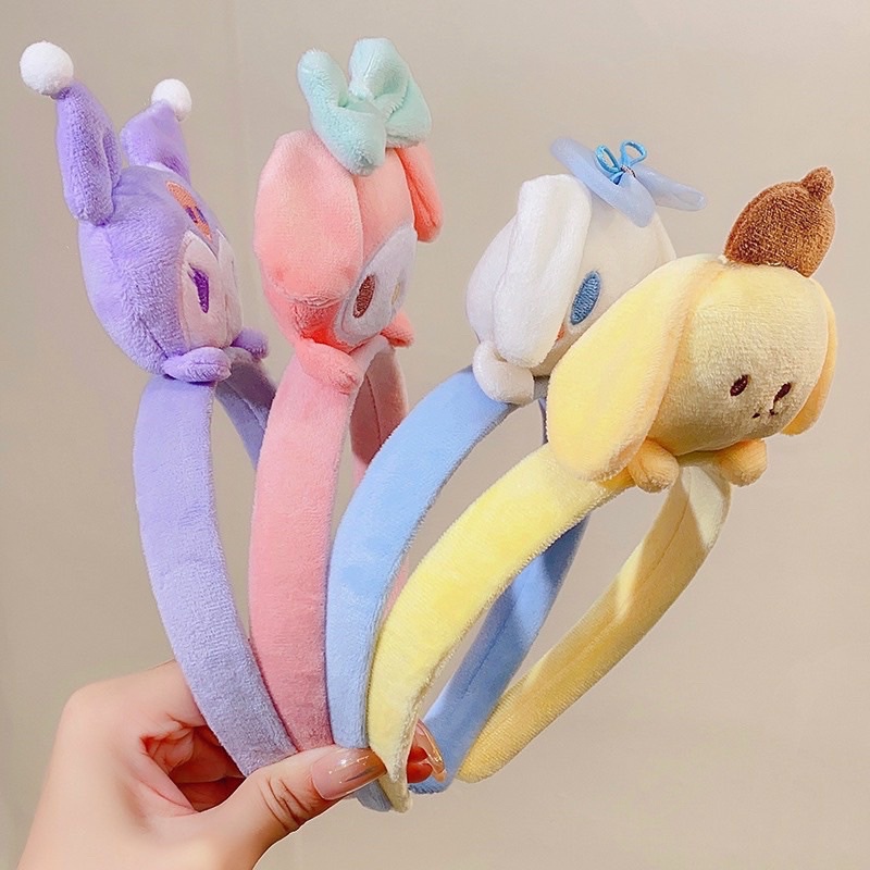 Băng đô cài tóc Kuromi nhồi bông đáng yêu