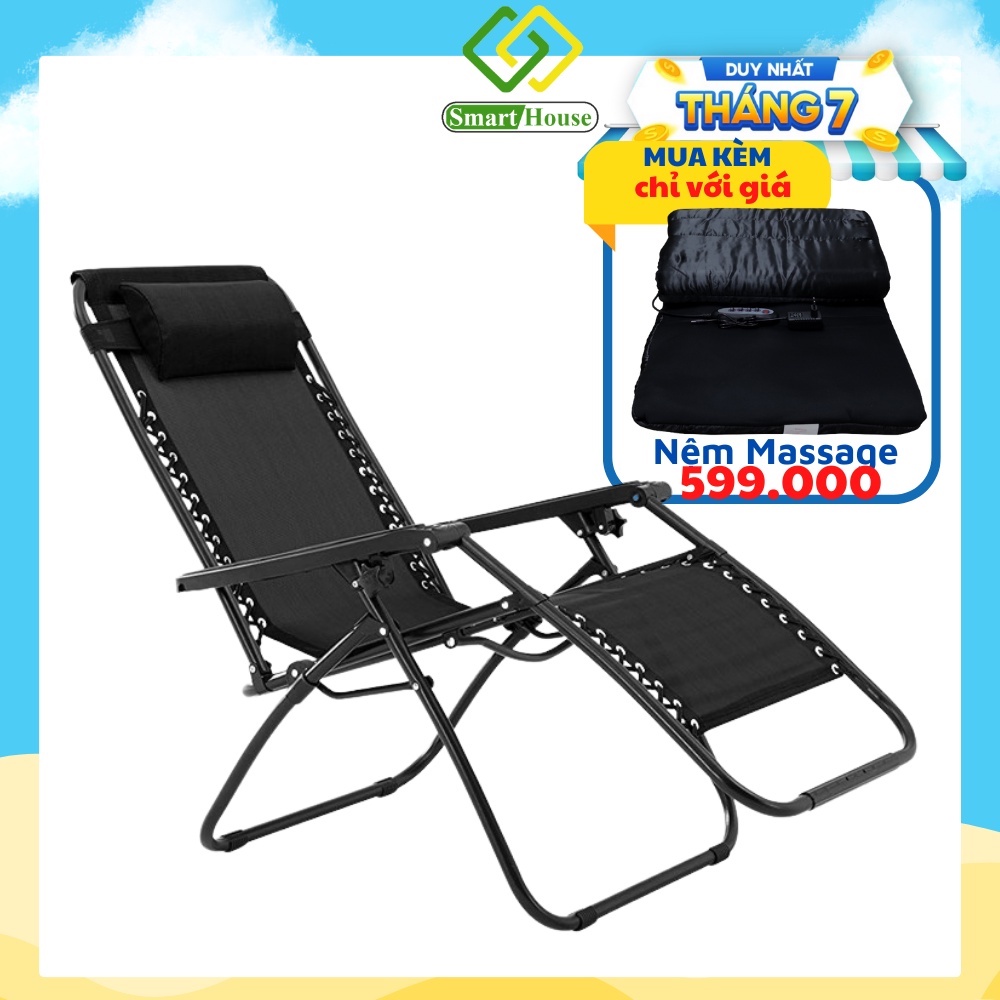 Ghế Xếp Thư Giãn Thông Minh Kachi Ghế Massage Toàn Thân Tặng Khay Đựng Ly - Smart House
