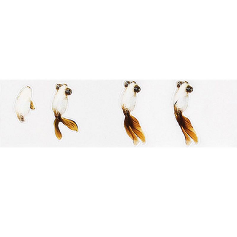 Sticker Dán Trang Trí Hình Cá 3d