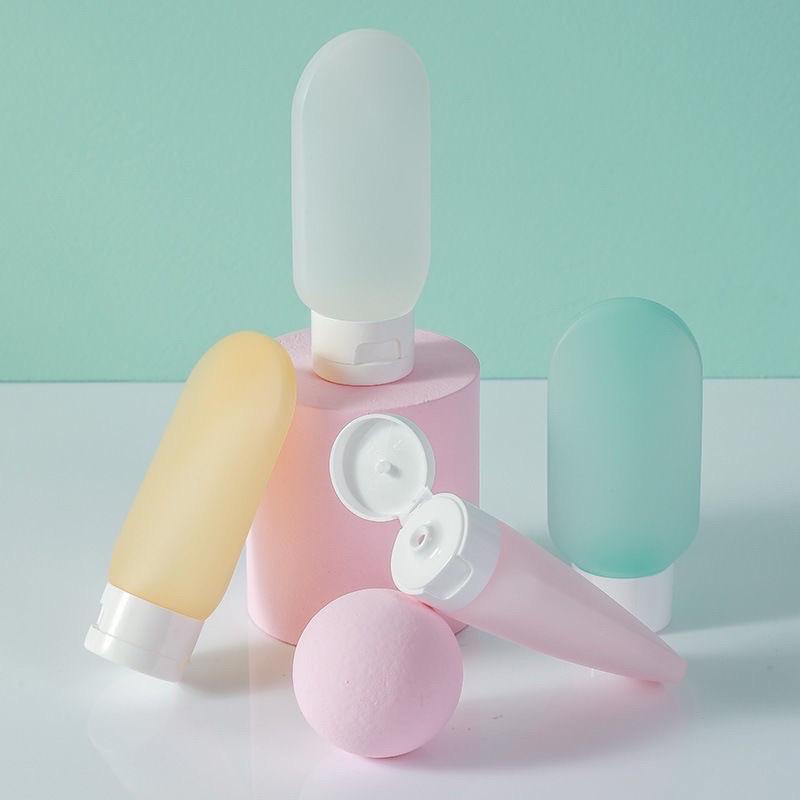 Sét 3 chai chiết mỹ phẩm, sữa tắm, dầu gội đi du lịch, dã ngoại 60ml - Tiện dụng, vệ sinh - Loki