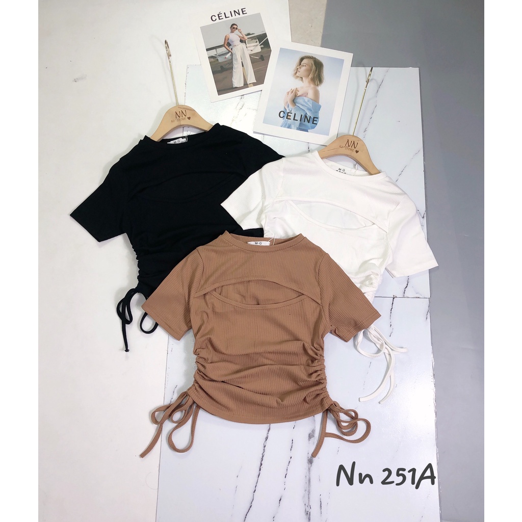 Áo khoét ngực rút dây sexy