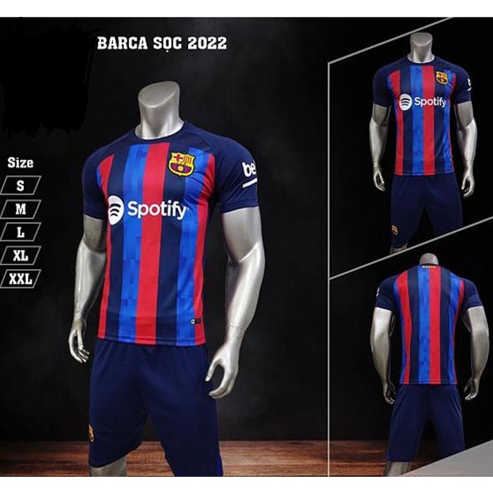 Quần Áo Bóng Đá Nam Chất Liệu Thun Cao Cấp Thoáng Mát Clb Real Barca Psg Acmilan La Galaxy,...chuẩn Thi Đấu Đá Bóng