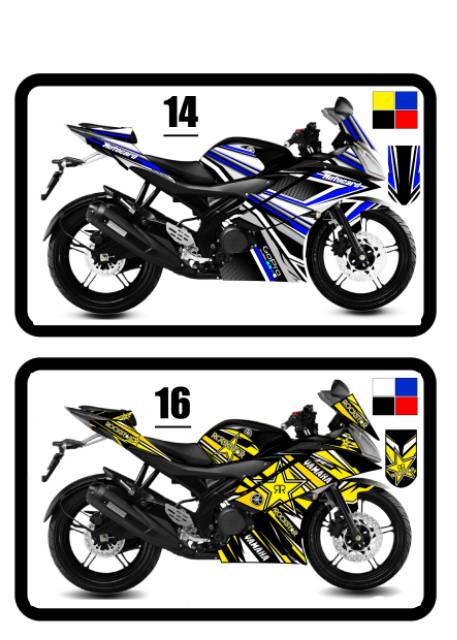 Sticker Dán Trang Trí Xe Hơi Yamaha R 15 2014 2015 2016 2017 / Variation R15 / Yamaha / R 15