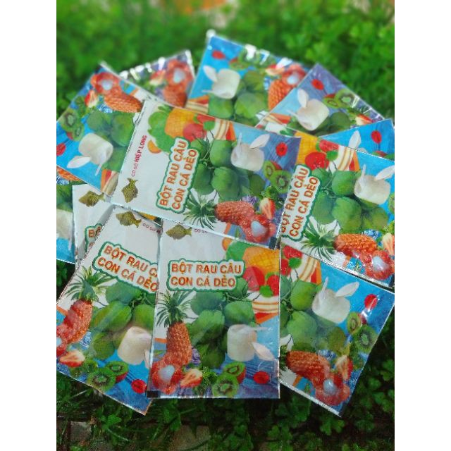 1 GÓI BỘT RAU CÂU CON CÁ DẺO