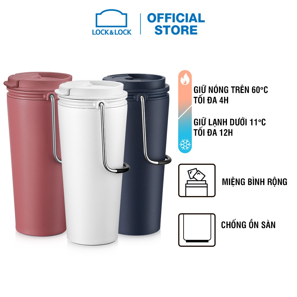 [Mã LIFEHL25 giảm 10% đơn 350K] Bình giữ nhiệt Lock&amp;Lock Bucket Tumbler 540ml LHC4269 (3 màu)