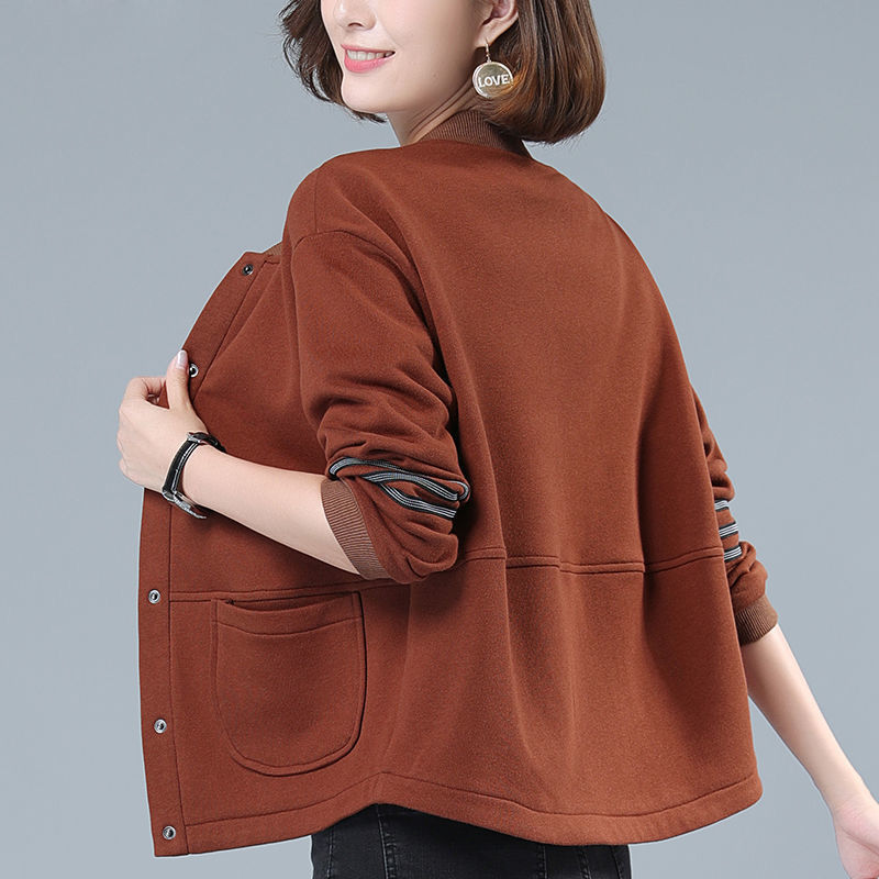 Áo Khoác Cotton Dáng Rộng Phong Cách Hàn Quốc 2020 Cho Nữ Trung Niên | BigBuy360 - bigbuy360.vn