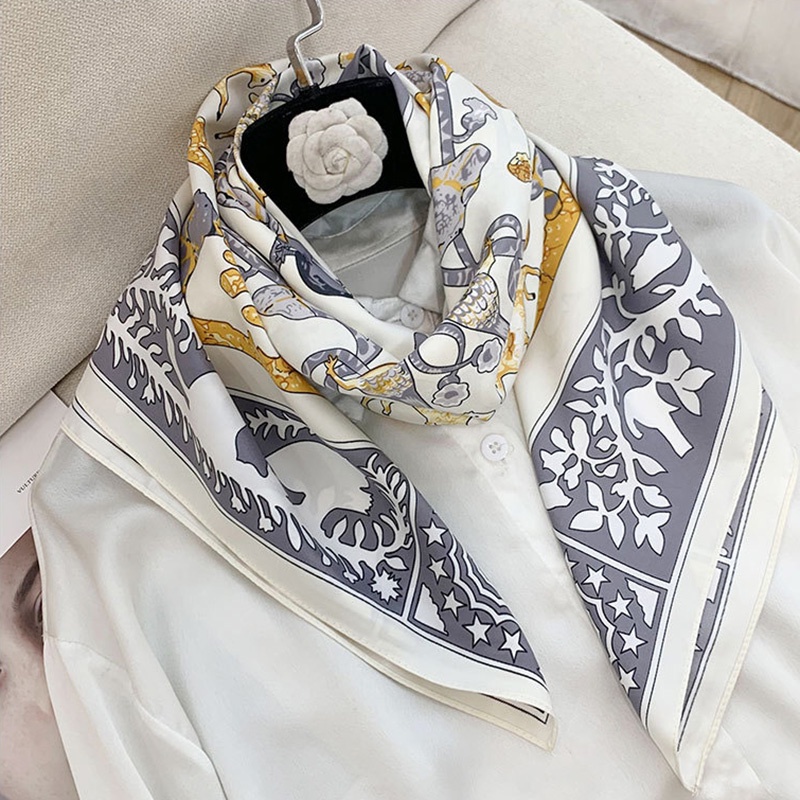 Khăn Choàng Chống Nắng In Họa Tiết Thời Trang 90cm(35.4inch) Tudung WJ1007-08-01