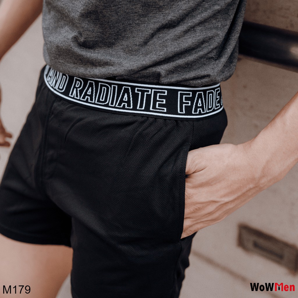 Quần Short Đùi Thun Nam Ngắn Bản Lưng To Tập Gym Squat Thể Thao Đi Bơi Mặc Nhà - M179 | BigBuy360 - bigbuy360.vn