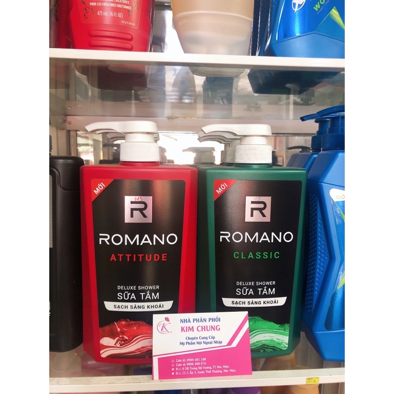 Sữa tắm Romano chai 650g (Kèm hóa đơn)
