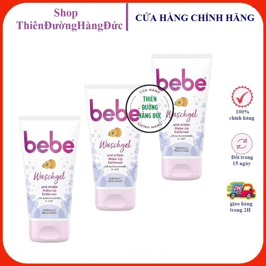 Sữa rửa mặt kiêm tẩy trang mắt Bebe Hàng Đức