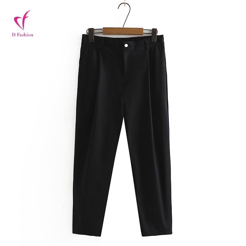 S786126 Quần tây dài nữ chất co giãn lưng thun big size hàng nhập