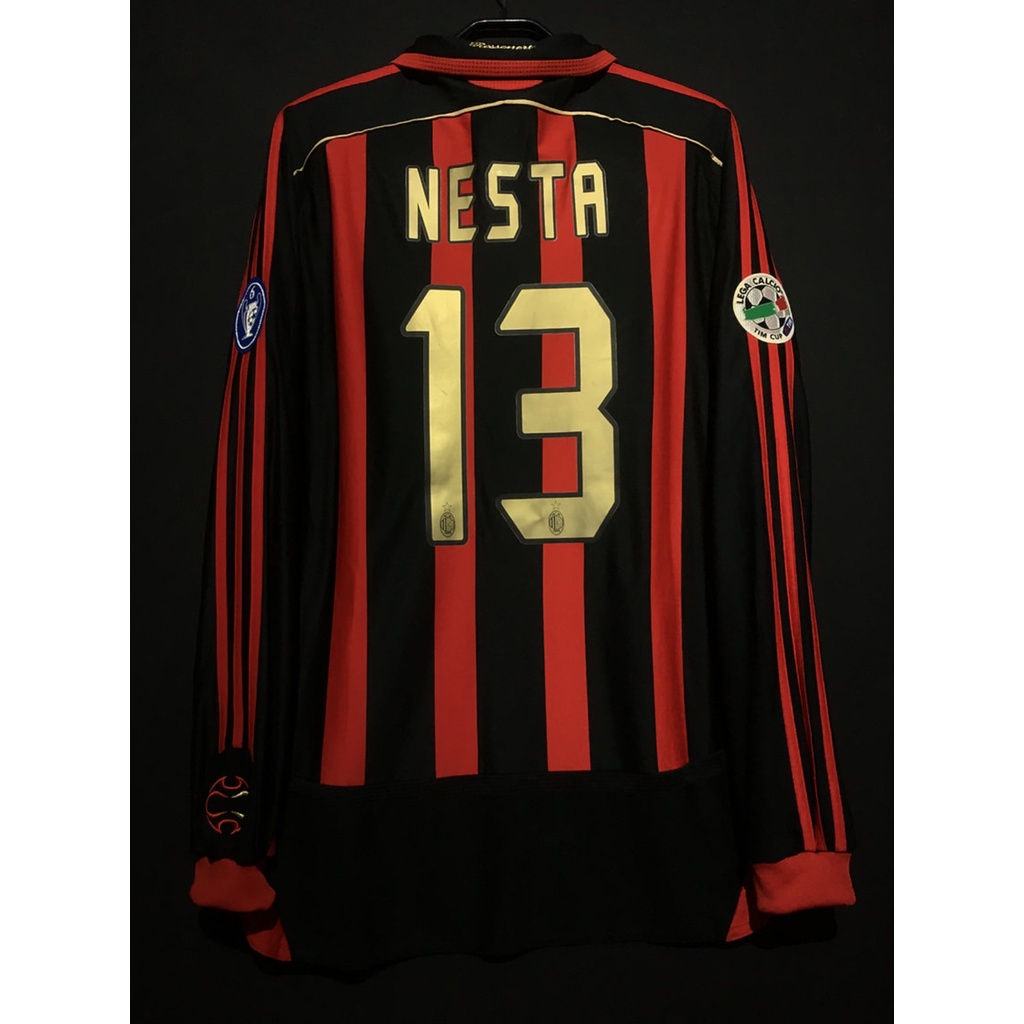 Áo Thun Bóng Đá Câu Lạc Bộ AC milan 06/07 AC milan 22 NESTA 13 RONALDO 99 2006/2007