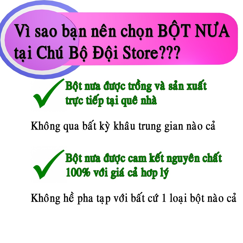 BỘT NƯA NGUYÊN CHẤT  | NƯA BẾN TRE